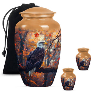 Eagle  Large urn & 2 Small Urn