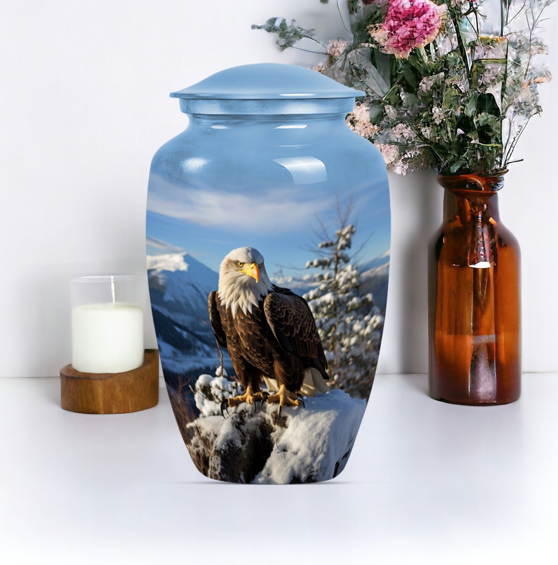 Eagle  Cremation Container for Human Remains