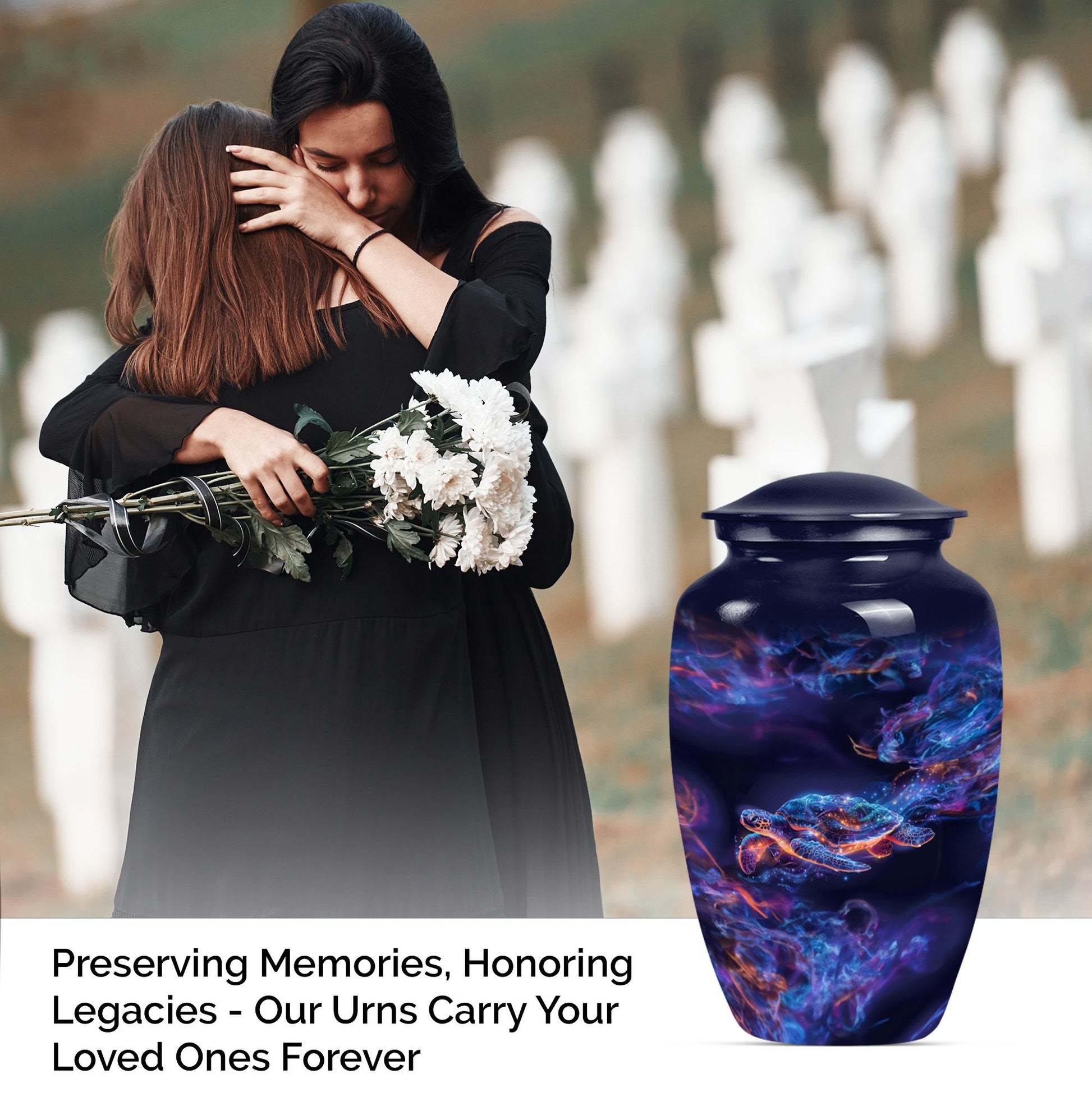 Handcrafted Sea Turtle Cremation Urn for Ashes