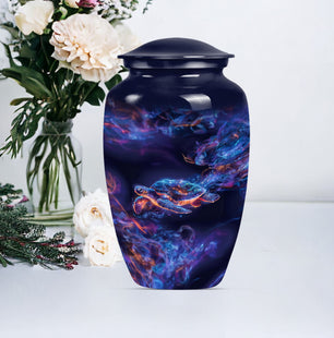 Handcrafted Sea Turtle Cremation Urn for Ashes