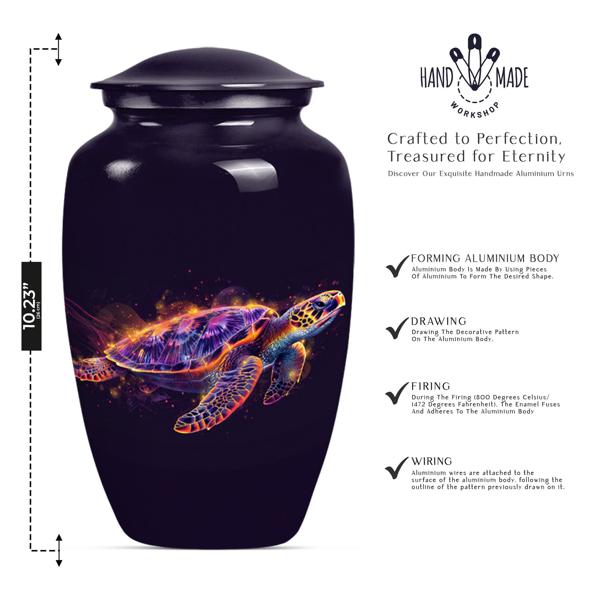 Sea Turtle Cremation Urn for Human Ashes