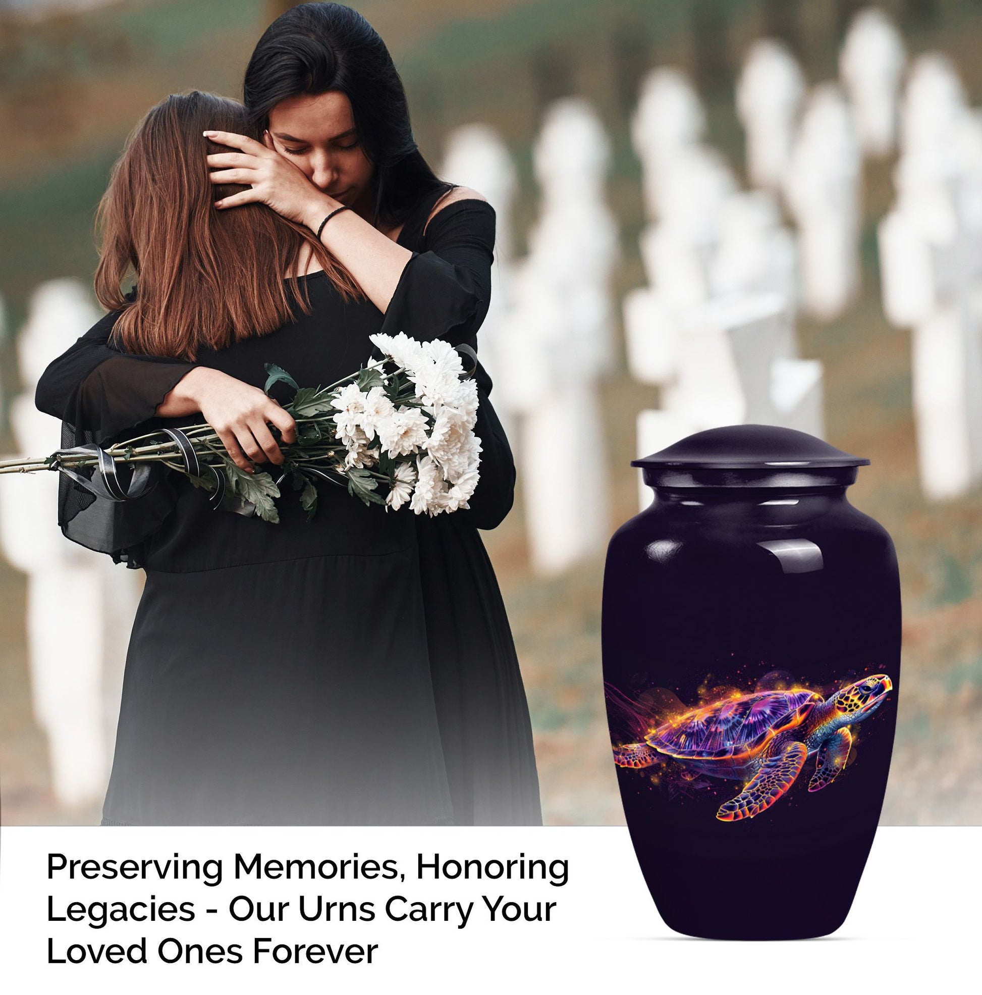 Sea Turtle Cremation Urn for Human Ashes