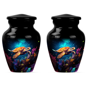 Turtle urn Small Set of 2