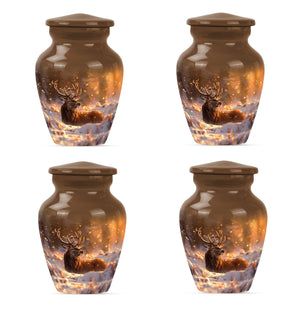 Deer  Small Urn Set of 4 Combo