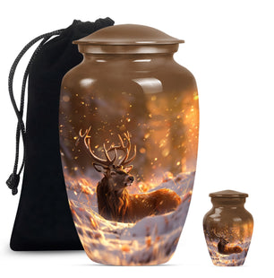 Deer  Large urn & 1 Small Urn