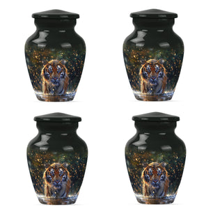 Majestic Tiger Cremation Urn – Large and Keepsake Set for Ashes