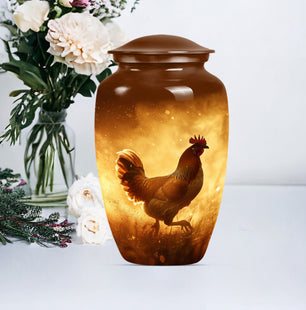 Chicken Handmade Cremation Urn for Human Ashes