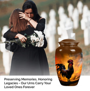 Chicken Memorial Cremation Urn for Adult Human Ashes