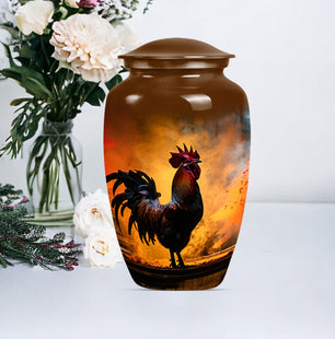 Chicken Memorial Cremation Urn for Adult Human Ashes