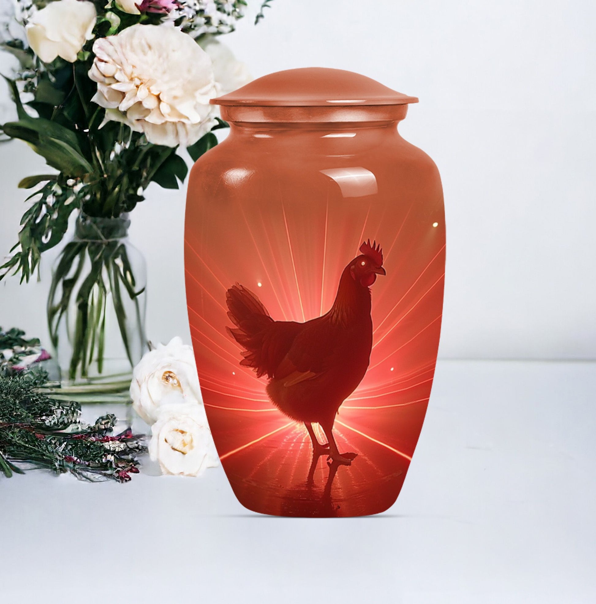 Chicken Aluminum Cremation Container for Human Remains