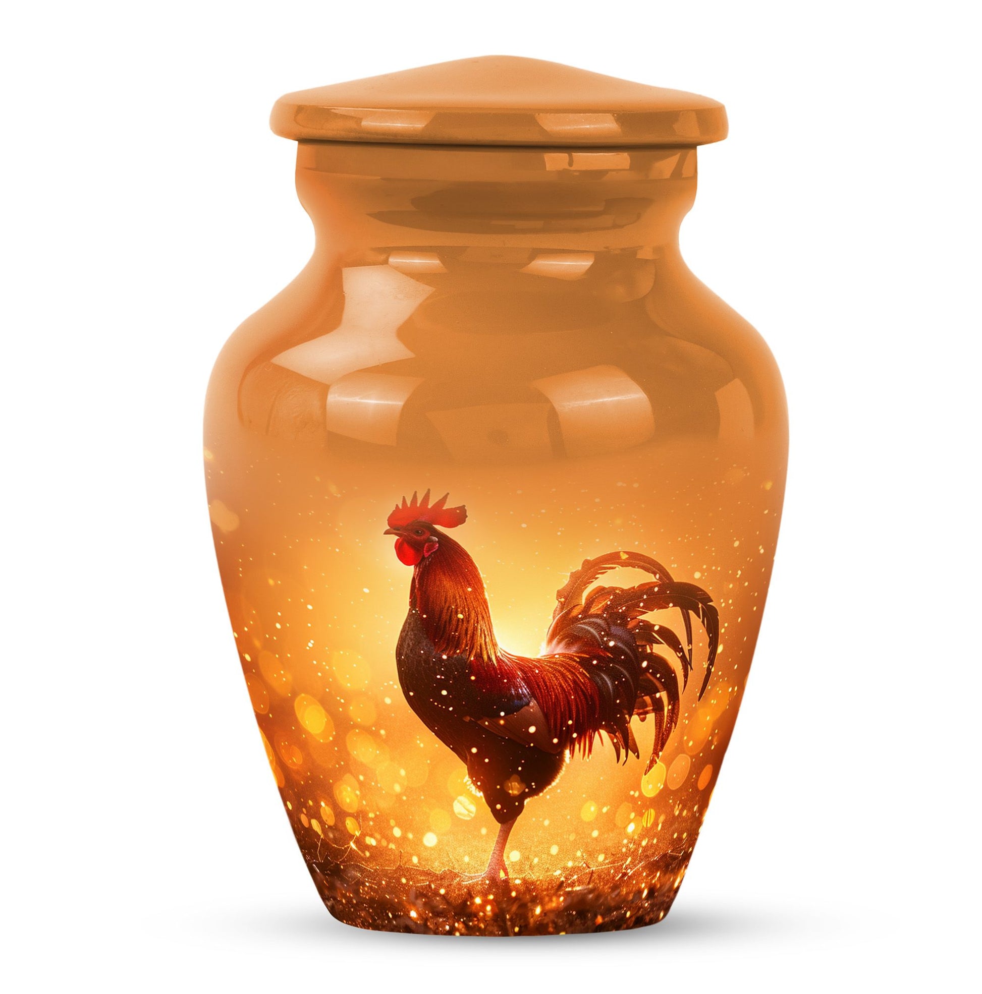 Rooster  Small Urn 3 Inch