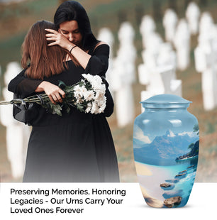 Unique Beach Cremation Urn for Adult Human Ashes