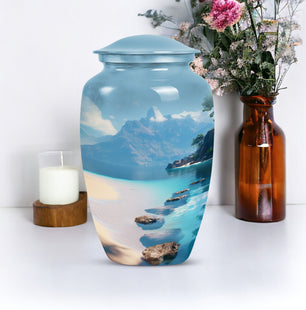 Unique Beach Cremation Urn for Adult Human Ashes