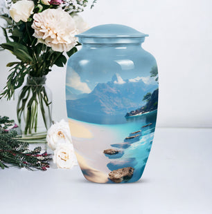 Unique Beach Cremation Urn for Adult Human Ashes