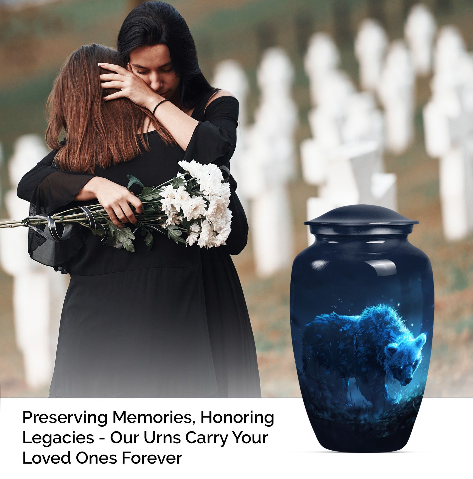 Bear Decorative Cremation Urn for Ashes