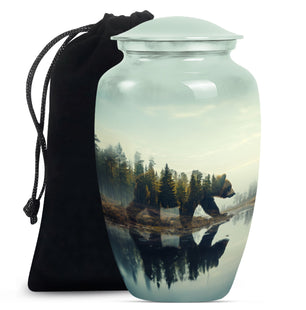 Bear  Large Urn 10 Inch