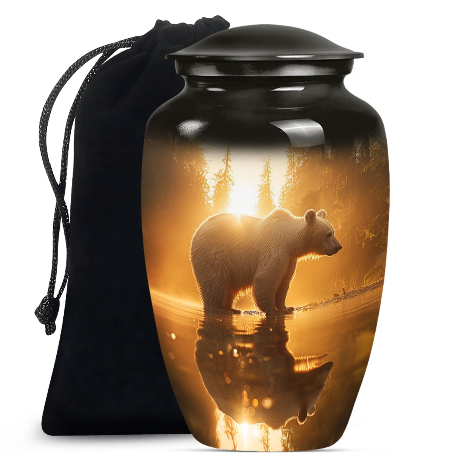 Bear  Large Urn 10 Inch