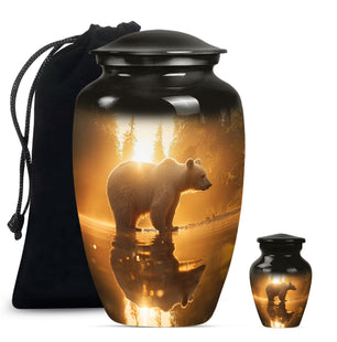 Bear  Large urn & 1 Small Urn