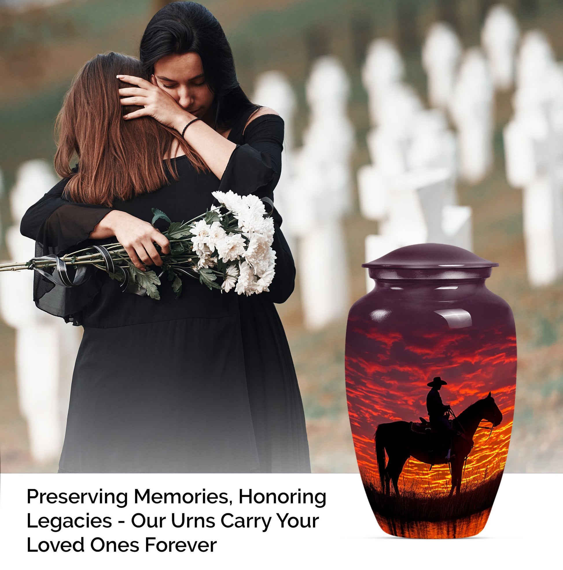 Cowboy Cremation Container For Human Remains