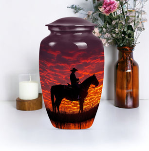 Cowboy Cremation Container For Human Remains