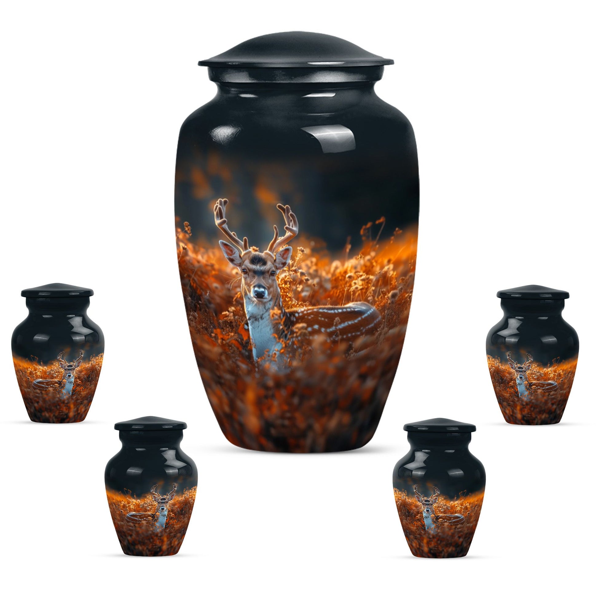 Majestic Deer Urn: Human Ashes Keepsake for Ashes