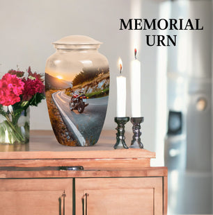 Large Bike Cremation Urn For Adult Human Remains