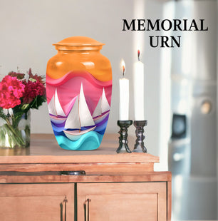 Boat Memorial Cremation Urn for Adult Ashes