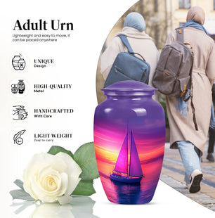 Boat Memorial Cremation Urn For Cremated Adult Ashes