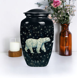 Bear Handcrafted Urn for Adult Human Ashes