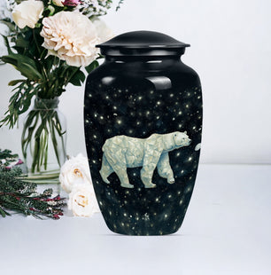 Bear Handcrafted Urn for Adult Human Ashes