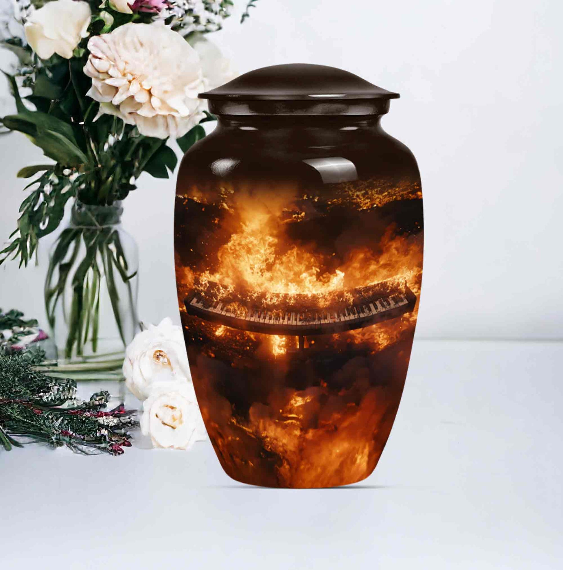 Musical Cremation Urn for Human Ashes