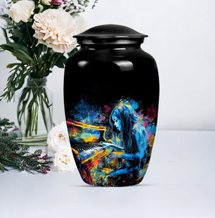 Guitar Music Cremation Urn for Human Ashes