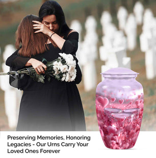 Music Heart Cremation Urn for Human Ashes