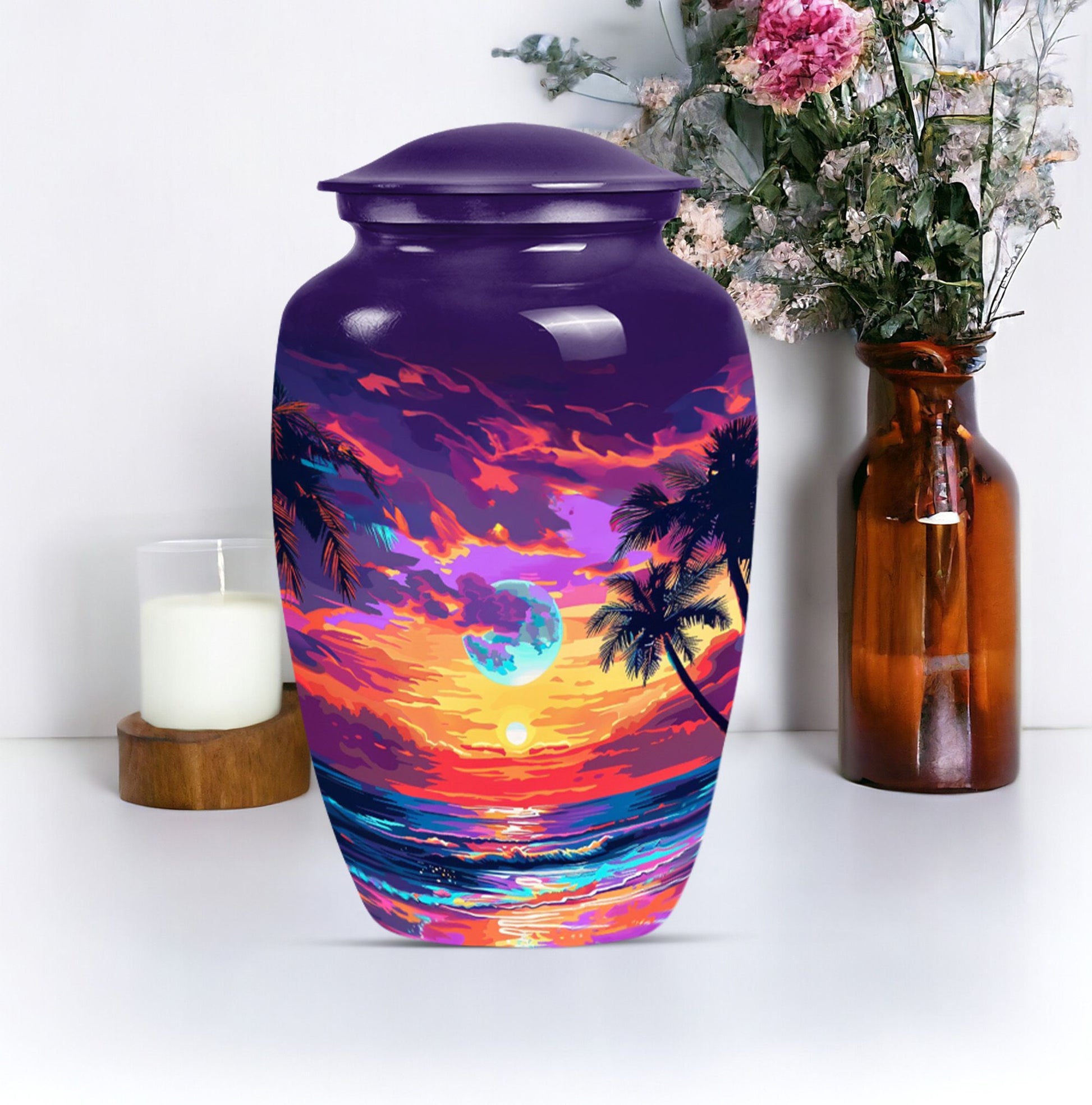 Sunset Cremation Urn for Human Ashes