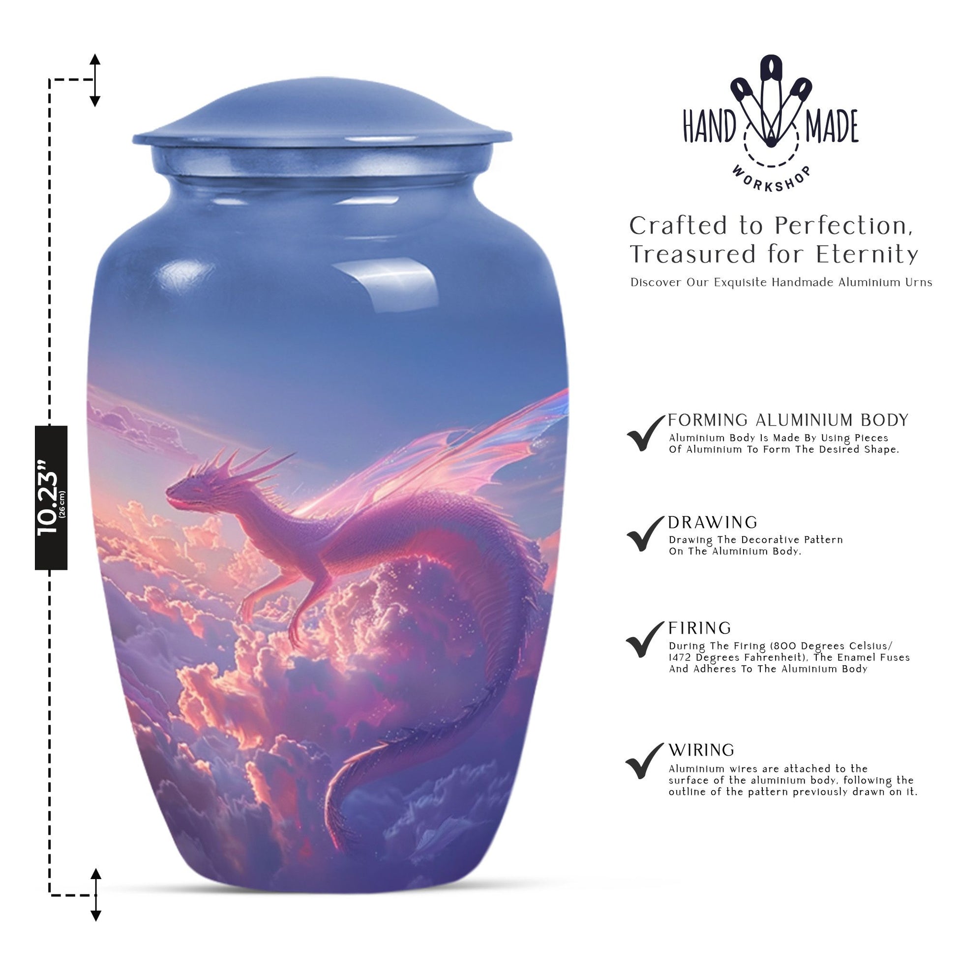 Dragon Cremation Urn for Adult Human Ashes