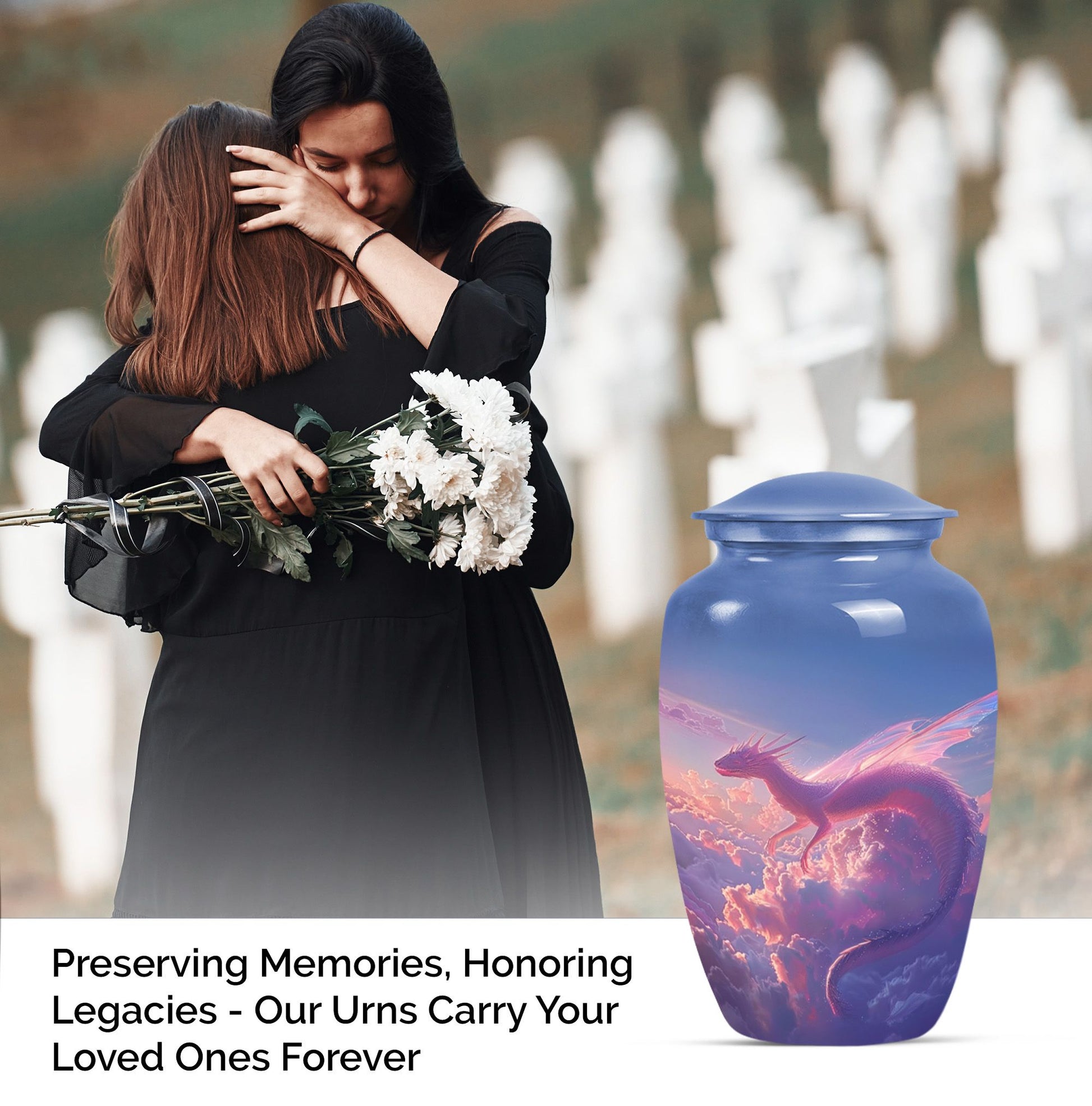 Dragon Cremation Urn for Adult Human Ashes