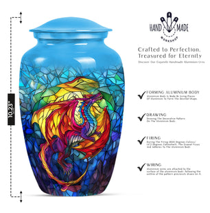 Dragon Aluminum Cremation Urn For Human Ashes