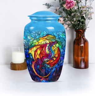 Dragon Aluminum Cremation Urn For Human Ashes