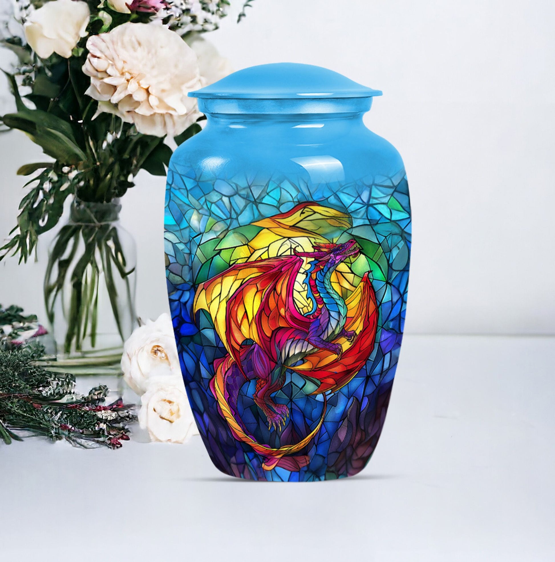 Dragon Aluminum Cremation Urn For Human Ashes