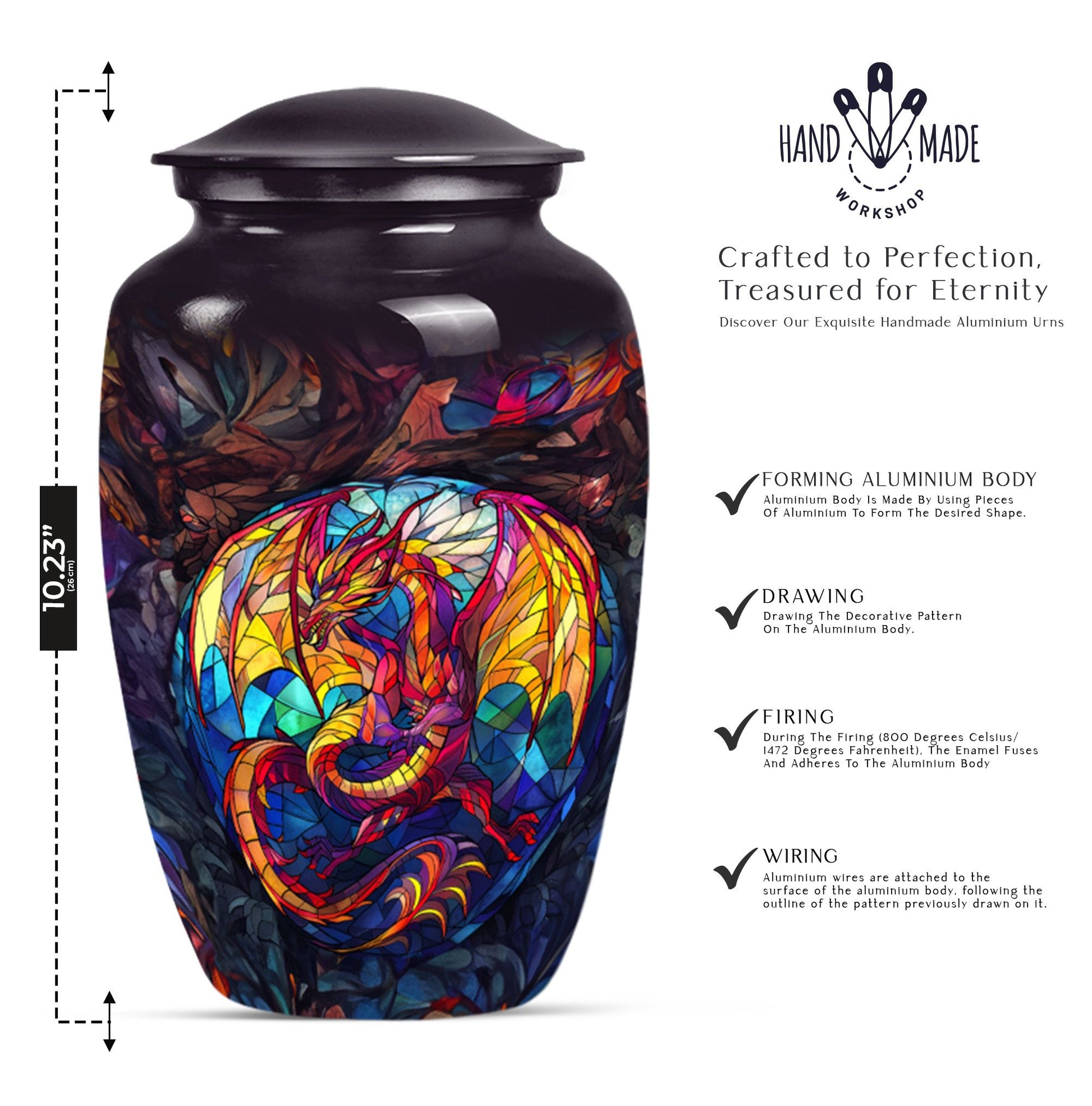 Dragon Memorial Urn for Adult Human Ashes