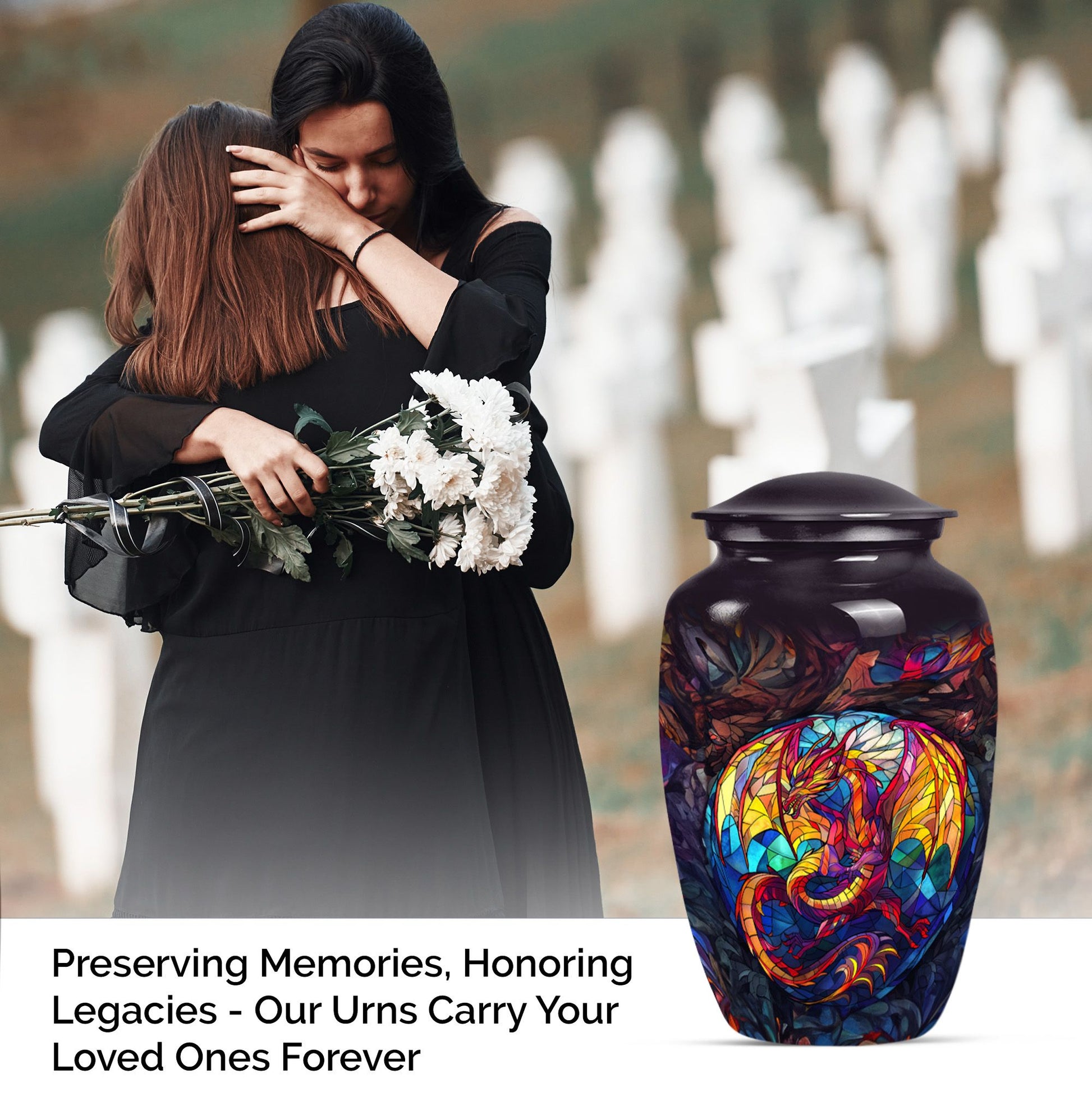 Dragon Memorial Urn for Adult Human Ashes