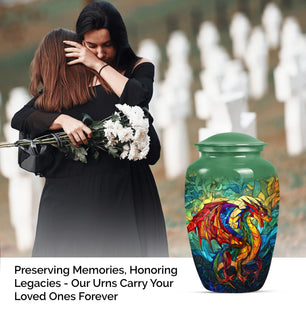 Handcrafted Dragon Cremation Container for Remains