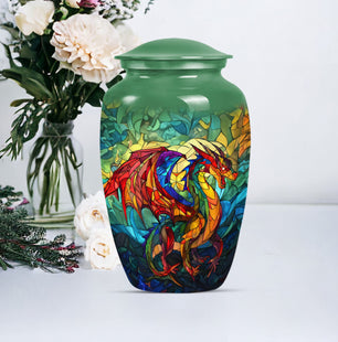 Handcrafted Dragon Cremation Container for Remains