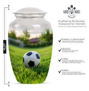 Classic Football Cremation Urn for Human Ashes