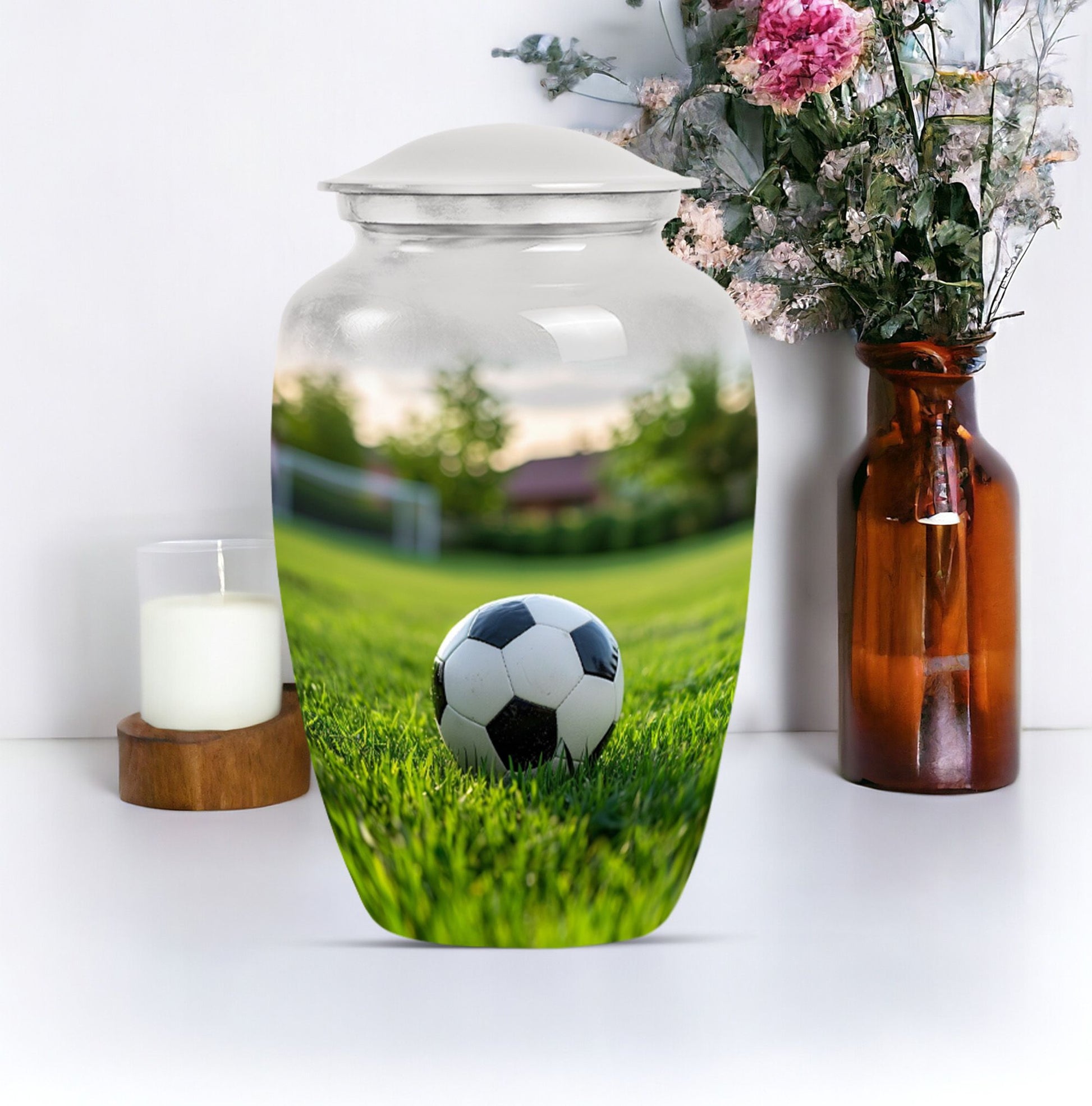 Classic Football Cremation Urn for Human Ashes