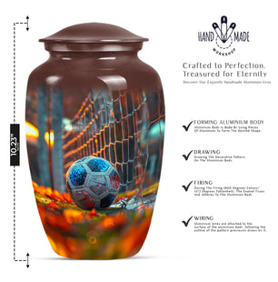 Elegant Football Memorial Urn for Human Ashes