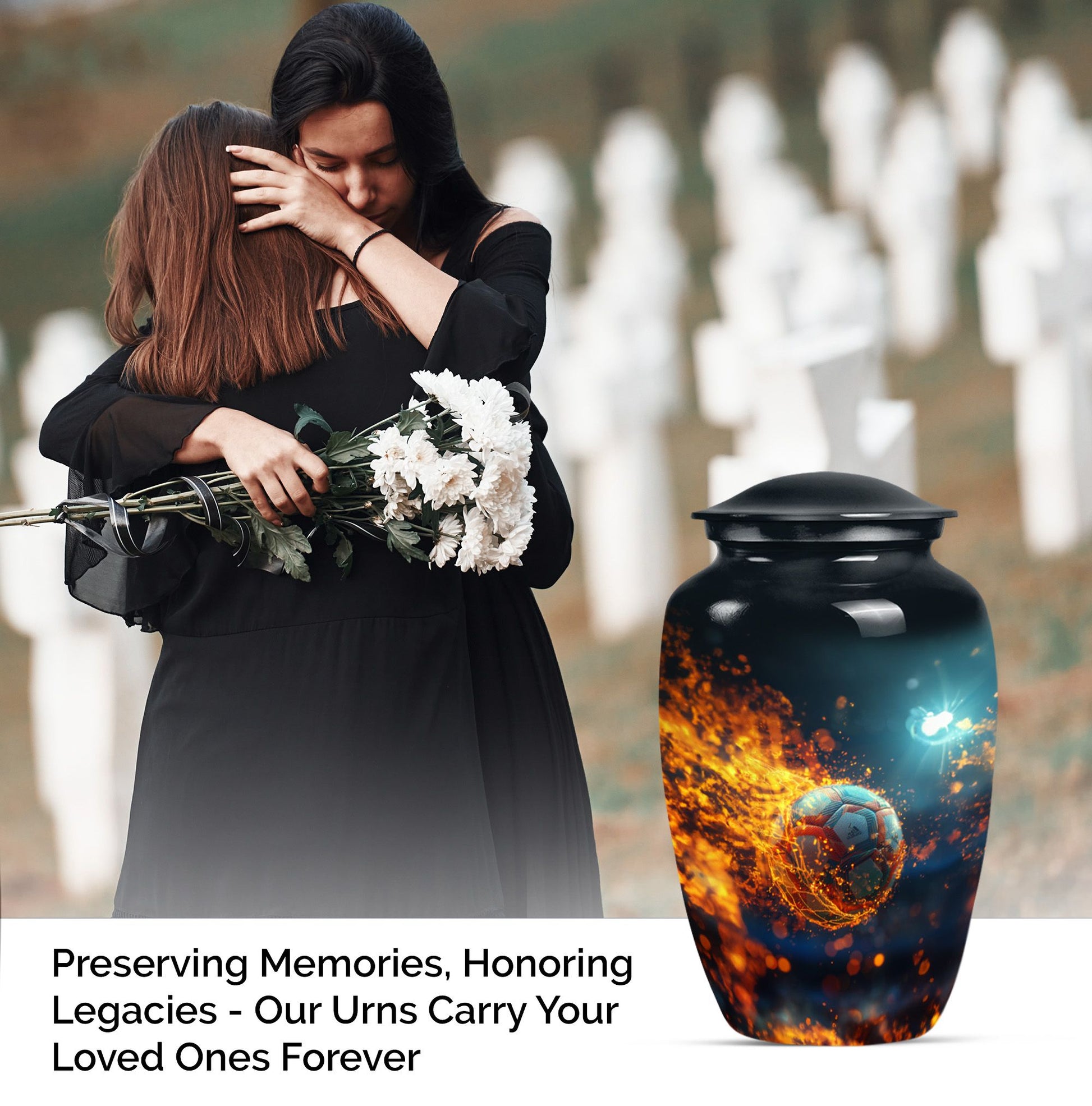 Unique Football Urn for Adult Cremated Ashes