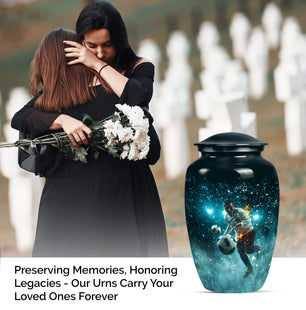 Classic Football Cremation Urn for Human Ashes