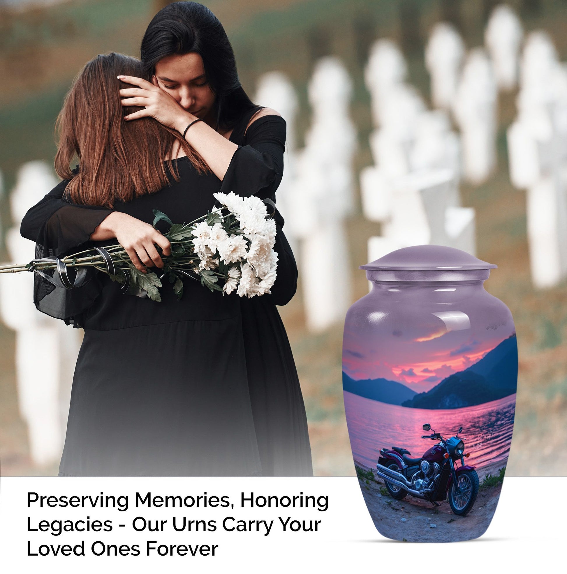 Bike Cremation Urn For Cremated Human Ashes