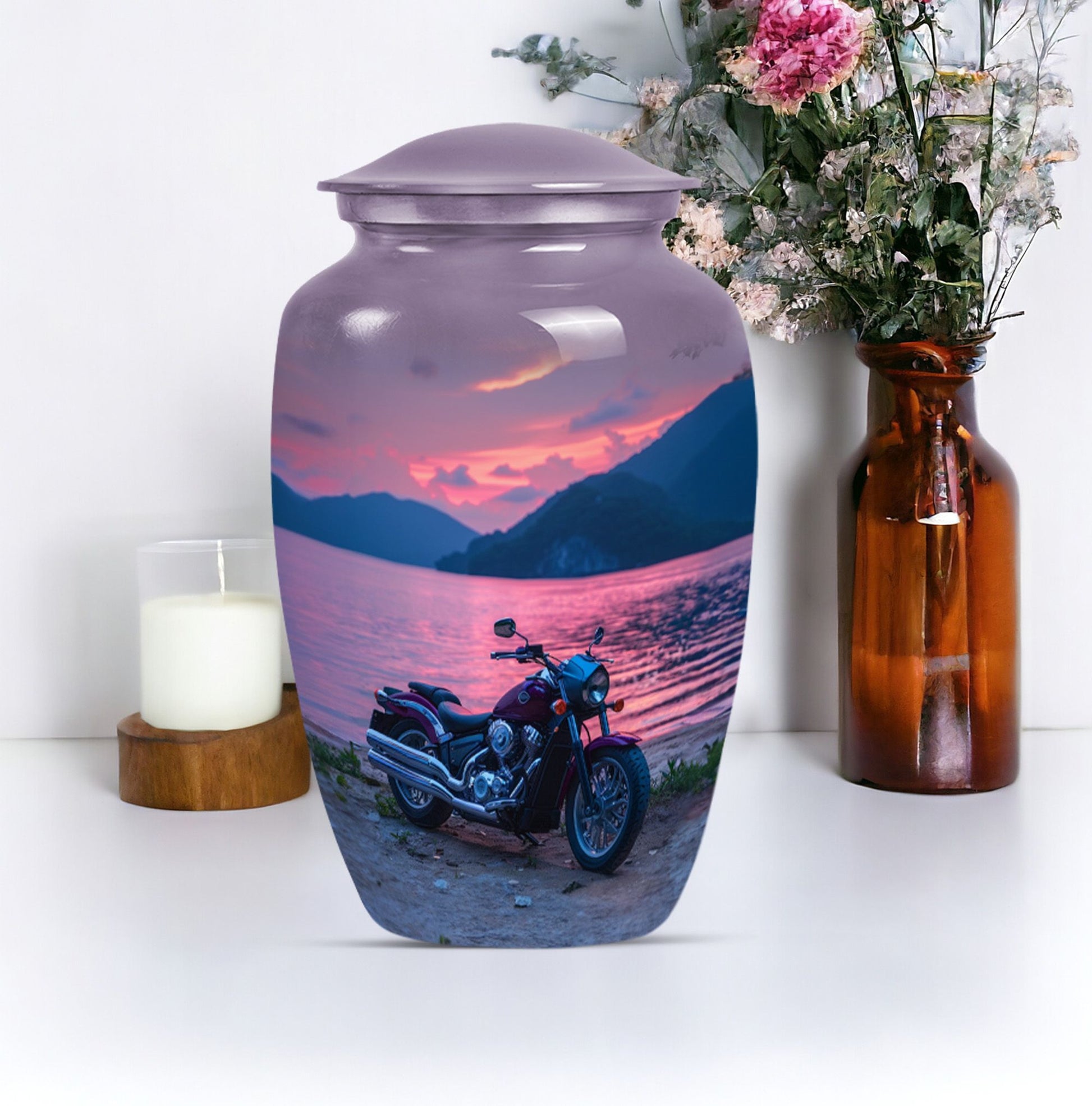 Bike Cremation Urn For Cremated Human Ashes